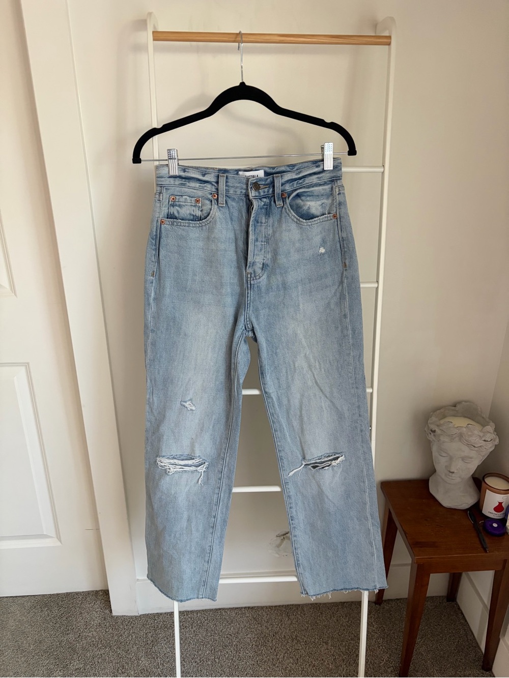 pistola light blue denim jeans size 25